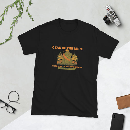 Crocodile tee – Czar of the Mire in satirical Cabinet style